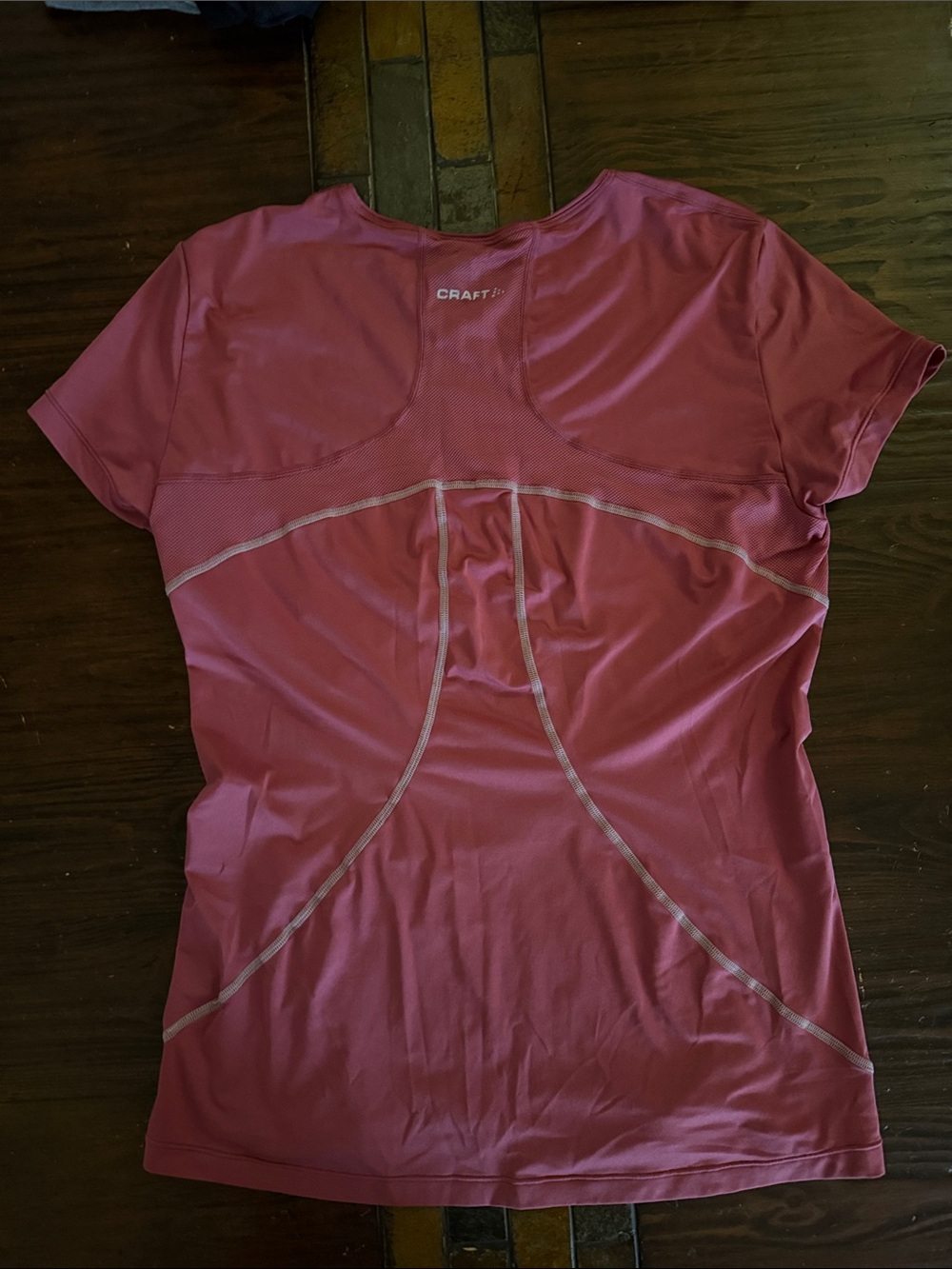 Craft Raspberry Pink Performance Tee with Butterfly Graphic - Picture 3 of 3